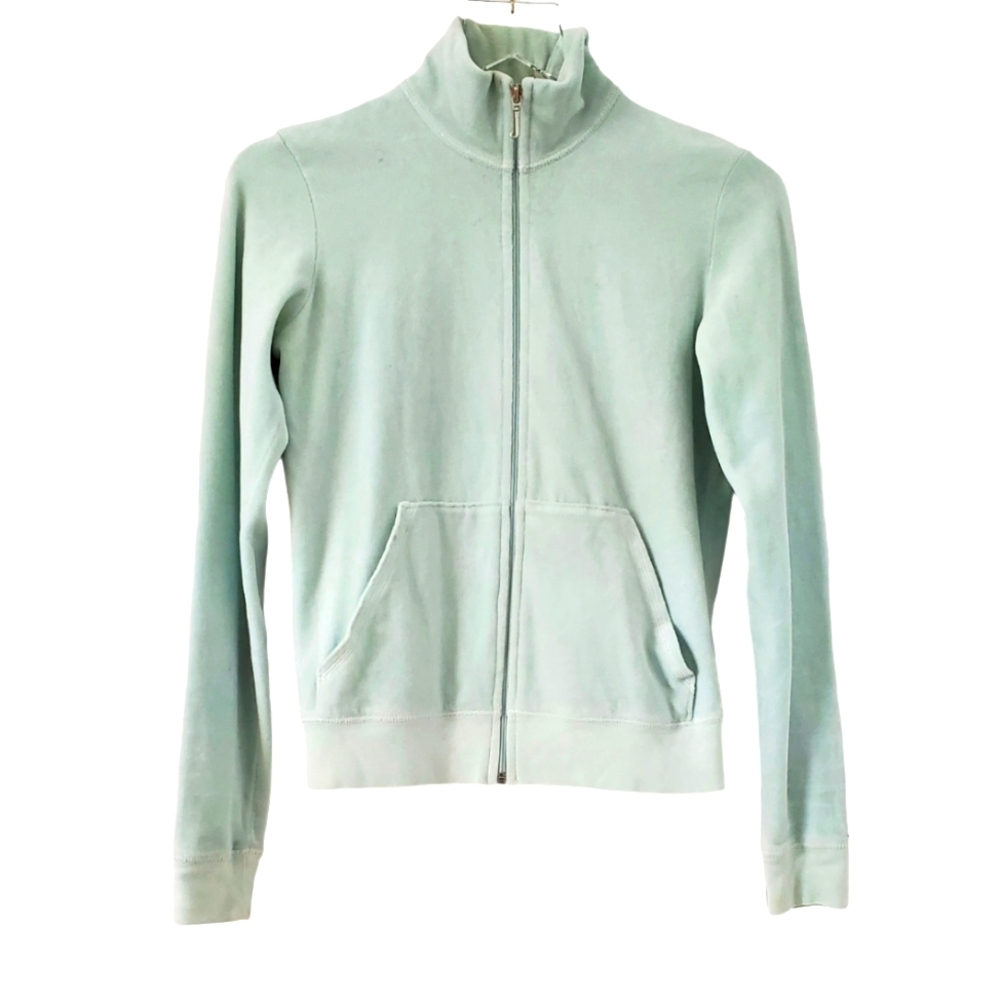 Juicy Couture Velour ZIp Up Sweatshirt